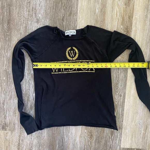 WILDFOX gold logo, long sleeve tee - Picture 4 of 12